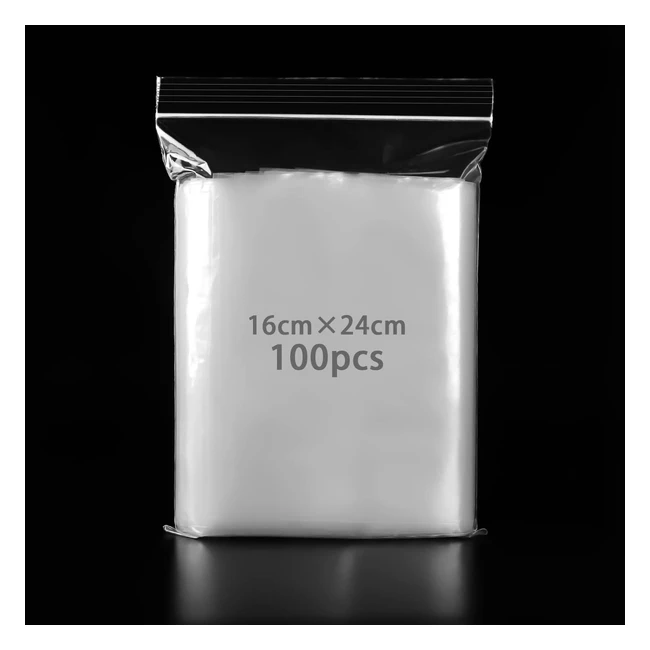 Bustine Trasparenti Richiudibili - Sacchetti Plastica Trasparente - Buste Traspa