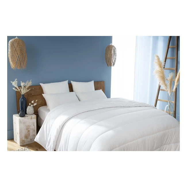 Couette double face antiacarien et fraicheur 220x240cm | Fabriquée en France