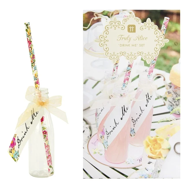 Talking Tables Truly Alice - Set da tavola decorativo per t delle 5 - Multicolore - Confezione da 6 - Alice nel Paese delle Meraviglie