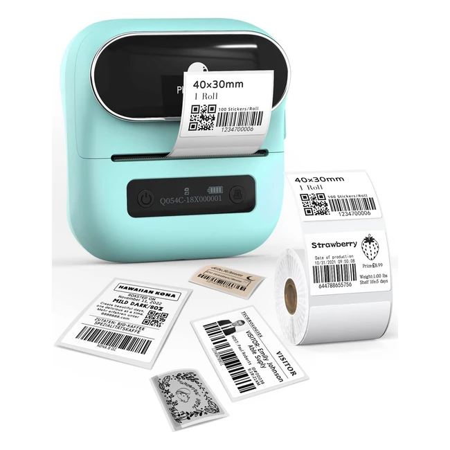 Impresora de etiquetas Bluetooth Phomemo M220 - Tamaño 2075 mm - Compatible con phones/PC - Batería de larga duración