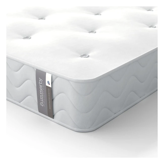 Summerby Sleep Egyptian Cotton and Ecocomfort Spring Hybrid Mattress - Single 90 x 190cm