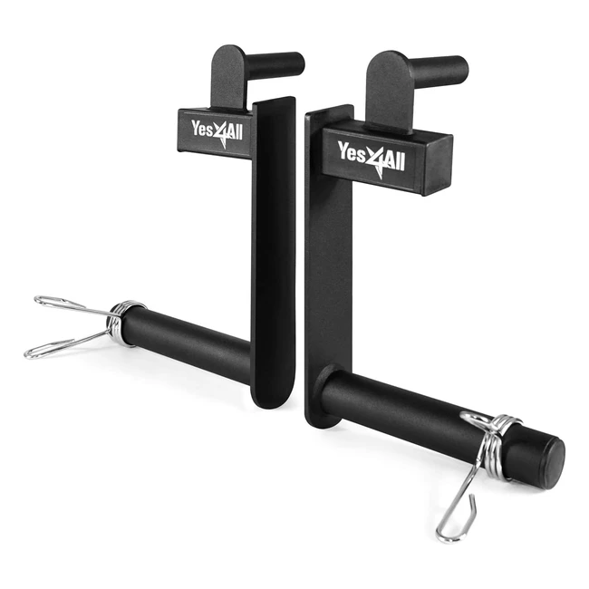 Yes4All Farmers Walk Handles - Heavy Duty Steel Construction - Increase Grip Strength and Muscle Mass - Compact Design