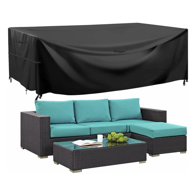 Copertura Mobili da Giardino Impermeabile 200x165x80cm - Resistente UV - Alta Qualità