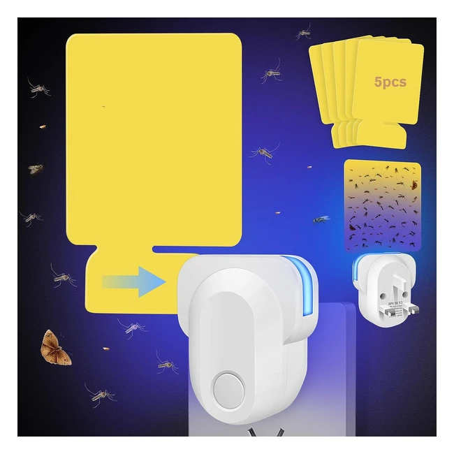 Electric Flying Insect Trap - UV Light Mosquito Trap - Indoor Gnat Killer - 2023