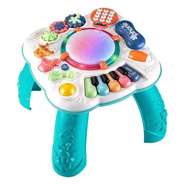 Cemirk Baby Activity Table - Musical Toys for 6-12 Months - Size: 30x30x30cm
