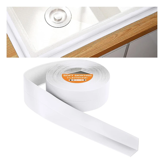 Ruban d'étanchéité autocollant salle de bain 10m38mm - PVC haute qualité