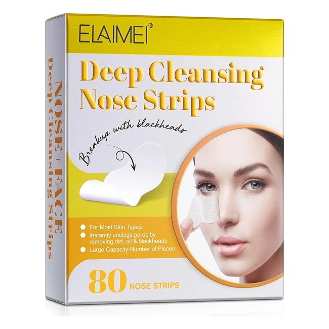 Blackhead Remover Strips - Deep Cleaning Nose Strips for Blackheads - Suitable for All Skin - Men & Women