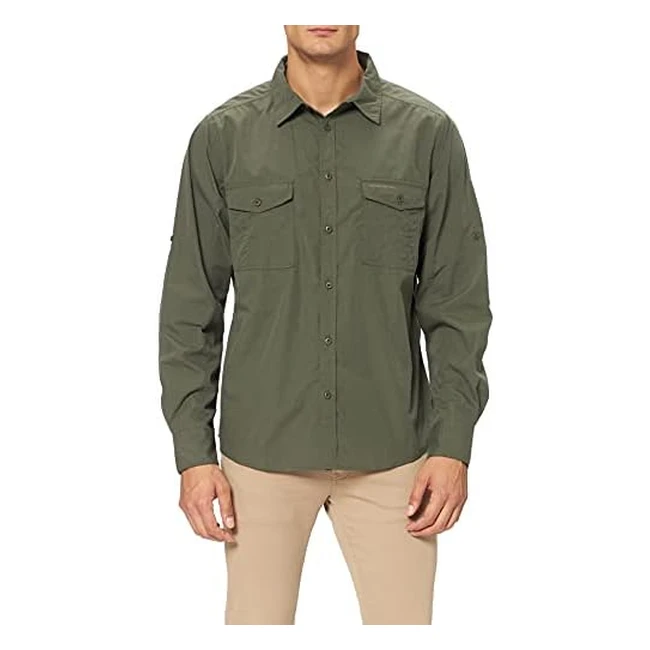 Craghoppers Kiwi LS Shirt - Cedar - 70% Off
