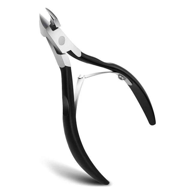 Feryes Tronchesino per Cuticole - Taglierina Professionale in Acciaio Inossidabile - Rimozione Pedicure Manicure - Nero Opaco