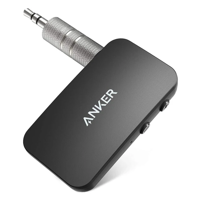 Anker SoundSync Bluetooth Receiver - Bluetooth 5.0, 12-Hour Battery, Handsfree Calls - Car, Home Stereo, Headphones