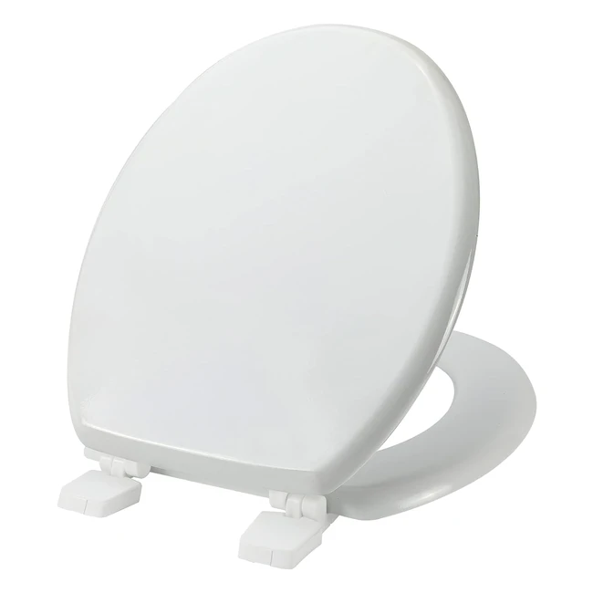 Angel Shield White Durable Comfortable Toilet Seat - Adjustable Hinges - Antibacterial - #1 in European Market