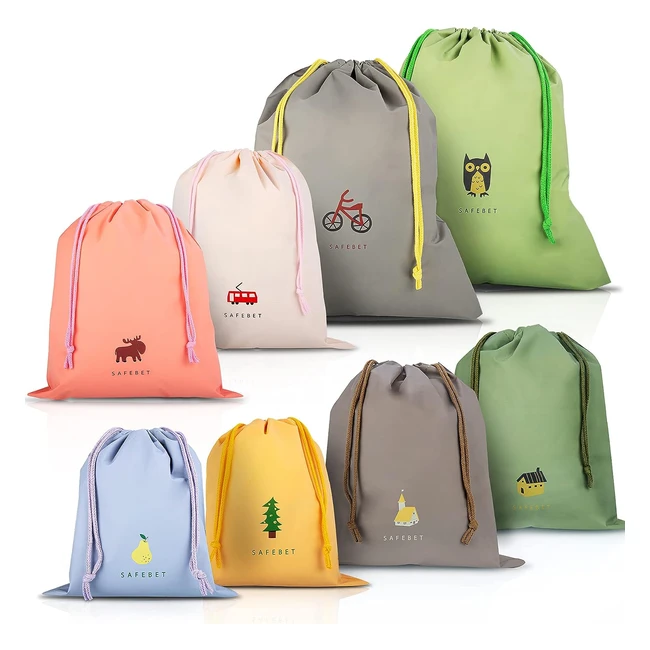 Sac de rangement étanche Coolzon - 8 pcs - pour vêtements, chaussures - 8 modèles 3 tailles