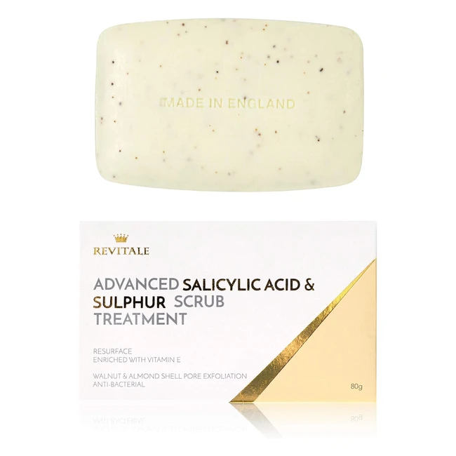 Revitale Advanced Salicylic Acid Sulphur Scrub Treatment Soap - Renewed Skin Po