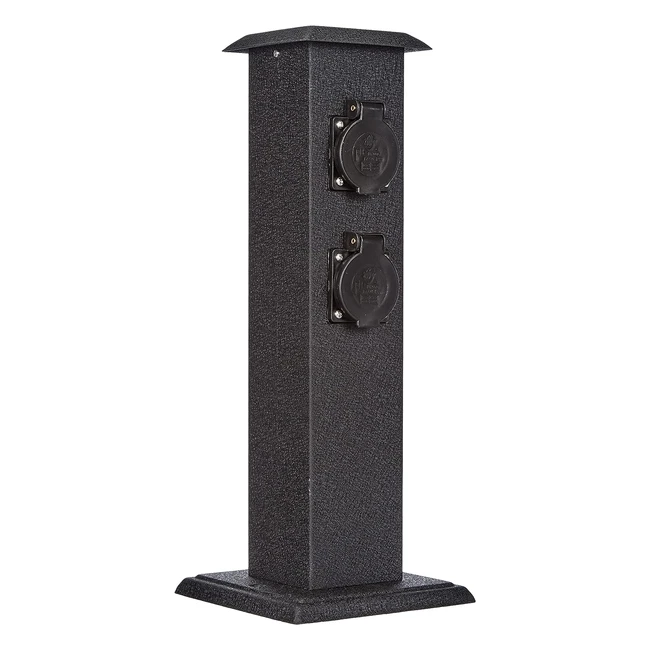 Palo Smartwares 0012506 per Prese 230V Nero - Protezioni Resistenti e Facile Ins