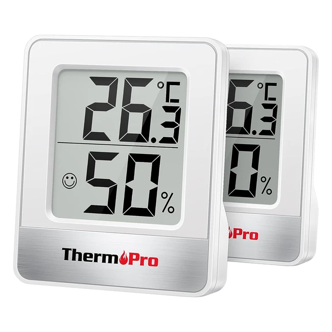 ThermoPro TP492 Digital Room Thermometer - Accurate Temperature  Humidity Monit