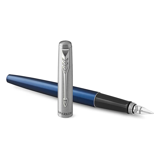 Parker Jotter Fountain Pen - Royal Blue - Medium Nib - Experience the Pleasure of Fountain Pen Writing