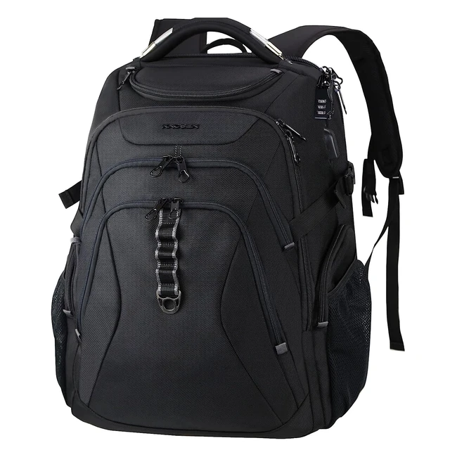 KROSER Travel Laptop Backpack 18.4 Inch XXXL Gaming Backpack | Hard Shell SafeRoom | RFID Pockets | Water-Repellent | Business College Daypack | Stylish School Laptop Bag