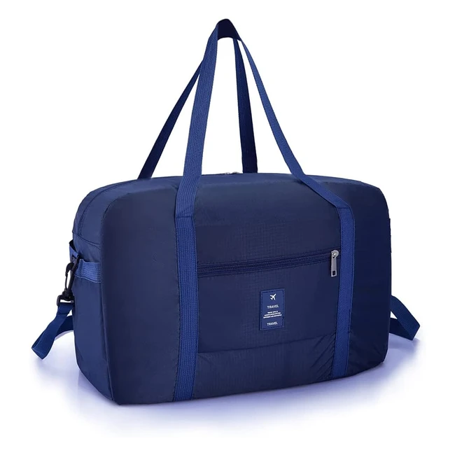Sac de voyage pliable Palamea 40x20x25, léger et résistant, idéal pour Ryanair et EasyJet - 2pack bleu