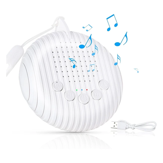 Uraqt White Noise Machine - 10 Soothing Nature Sounds - Portable Sleep Sound Machine