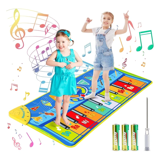 Tappeto Musicale Bambini Joylink - Pianoforte Giocattolo con 8 Suoni - Blu