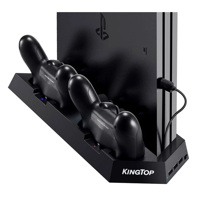 Ventilador Universal Kingtop PS4 - Soporte Vertical con 2 Ventiladores - Ref PS