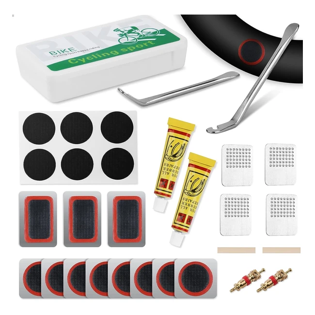 Kit Reparación Bicicleta Autoadhesivo 16 en 1 - Ainiv