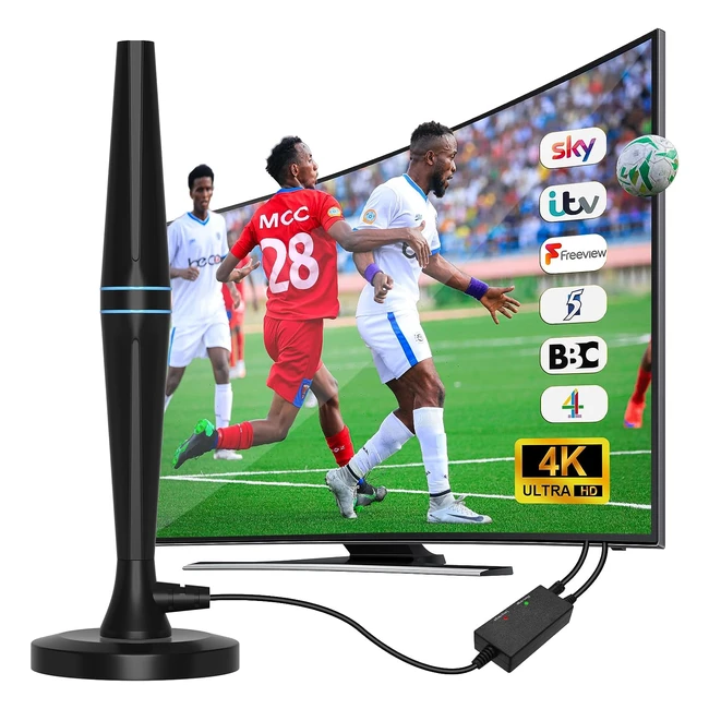 250 Miles Range Fadish TV Aerial - Crystal Clear 4K 1080p Picture
