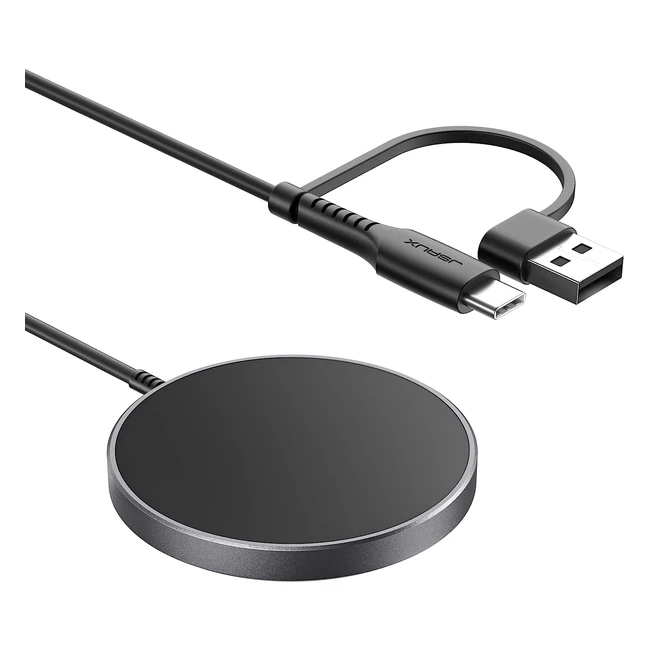 JSAUX MagSafe Charger for iPhone 14 Pro Max - Fast Wireless Charging Pad with Kickstand