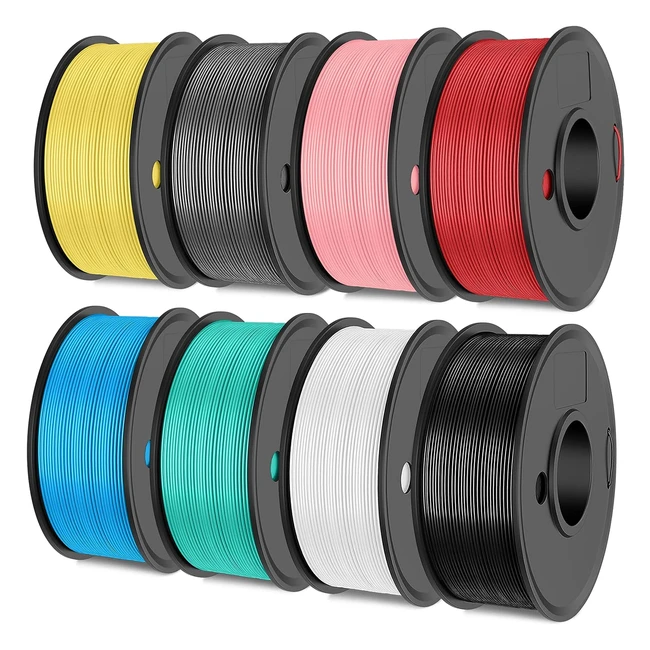 Filament d'imprimante 3D multicolore Sunlu Meta PLA 1.75mm - 8 packs de bobines de 2kg