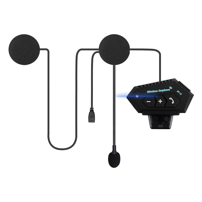 Auricolare Bluetooth per Casco da Moto 3t6b - Comunicazione Mani Libere e Riduzione Rumore