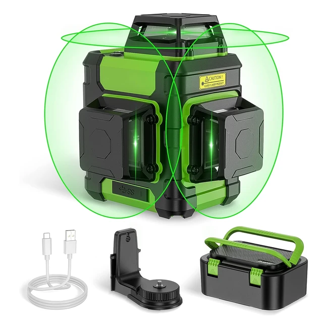 Niveau Laser Huepar 360 Autonivelant 3D - 12 Lignes Vertes