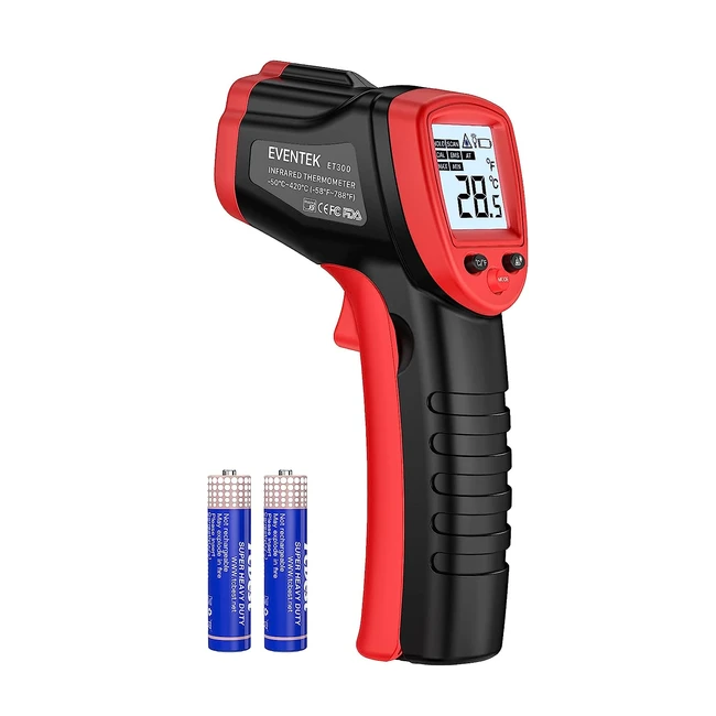 Eventek IR Laser Thermometer 50C-420C Noncontact Digital Temperature Gun
