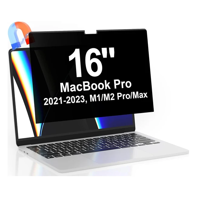Filtre de confidentialit magntique pour MacBook Pro 16 pouces - Protection p