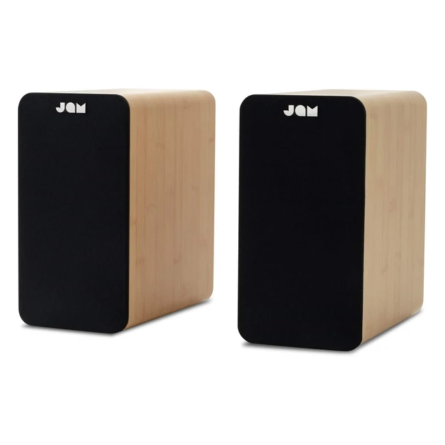 Compact Jam Bluetooth Bookshelf Speakers - High Definition Sound Wireless Conne