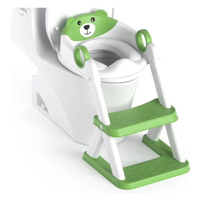 Rabb 1st - Réducteur Toilette Enfant 2 en 1 - Coussin Anticlaboussures et Antidérapant - Réhausseur Toilette Enfant