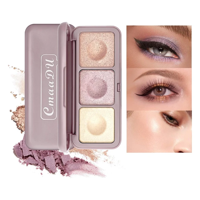 Palette Ombretti Pearl Glitter Shimmer - Alta Pigmentazione - Lunga Durata