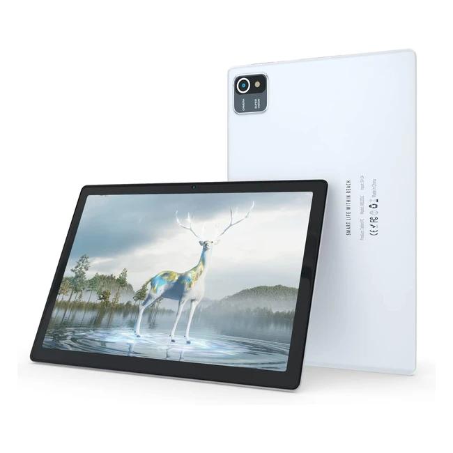 Tablette Okaysea 101 pouces, Quadcore, 32 Go, Android 11, Écran HD IPS, 6000mAh, Argent