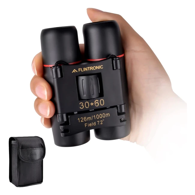 Jumelles pliables Flintronic 30x60 - Optique haute résolution - Compactes et puissantes