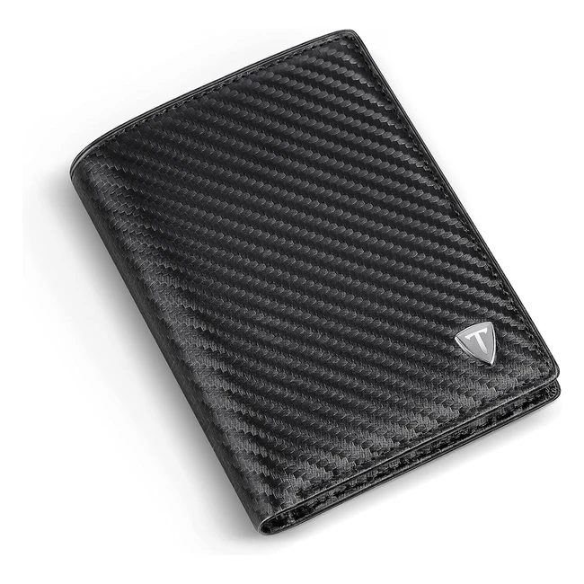 Portefeuille homme en cuir synthétique avec blocage RFID/NFC - Grande capacité et design intemporel