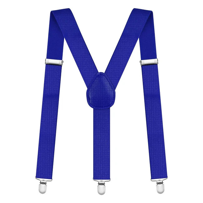 Bretelles Homme Larges Réglables en X - Clips Solides - Confortables et Élégantes