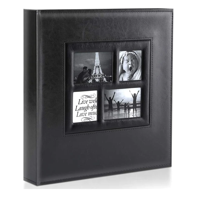 Album photo Ywlake 600 pochettes 10x15cm grand format en cuir - 60 feuilles 120 pages