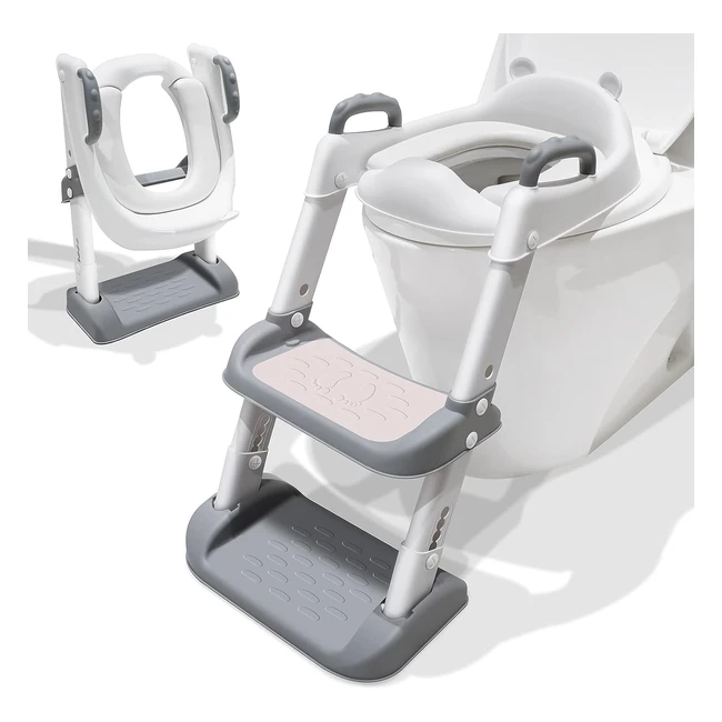 Riduttore WC per Bambini con Scaletta - Apprendimento Facile - Sicuro e Comodo