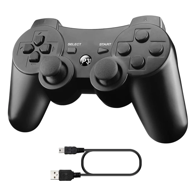 Manette PS3 sans fil Molyhood - Bluetooth - Double vibration - Six axes - Rf