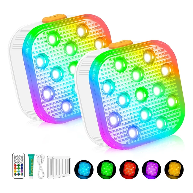 Luces LED Sumergibles Recargables para Piscina - Riogoo