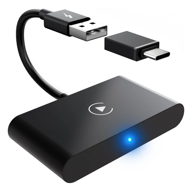 Adaptateur CarPlay sans fil pour iPhone - BMW/Mercedes/Audi/Toyota 2017-2023 - Noir