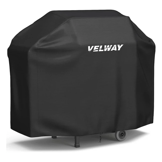 Velway Waterproof BBQ Cover - Heavy Duty UV Protection Dustproof - 147x61x117c