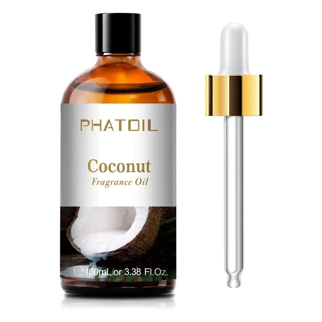 Premium Quality Coconut Fragrance Essential Oil for Aromatherapy - Relaxation, Yoga, Skin Care - 100ml