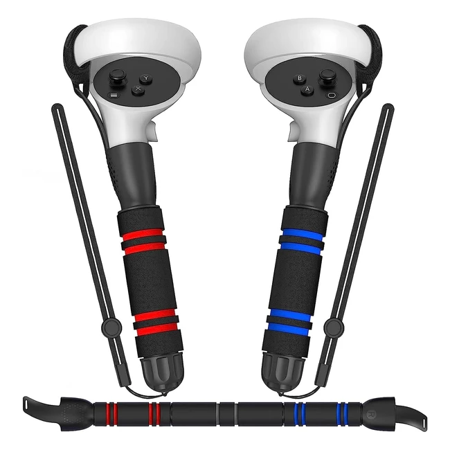 Yoges 2-in-1 Handles for Beat Saber - Oculusmeta Quest 2 Controller Accessories