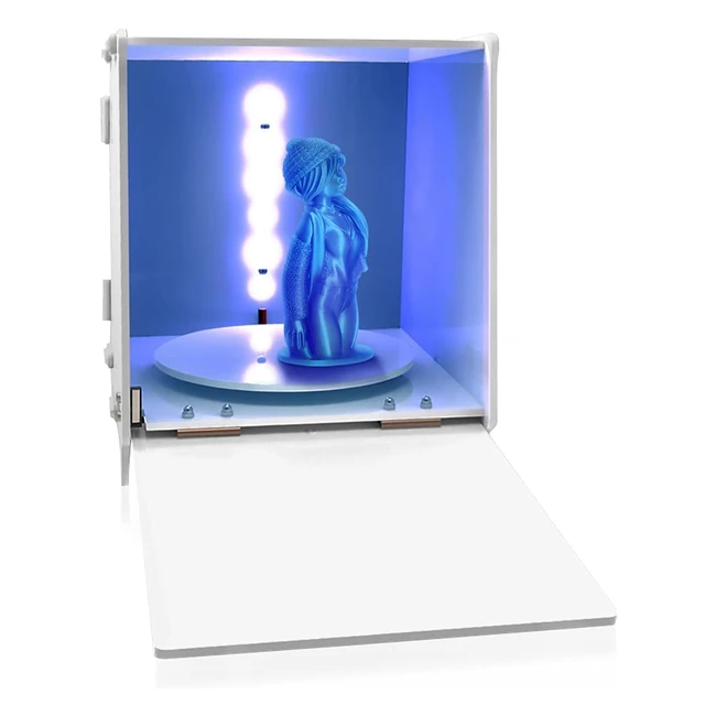 Caja de Luz UV 360 Grados Rotary para Impresora 3D de Resina