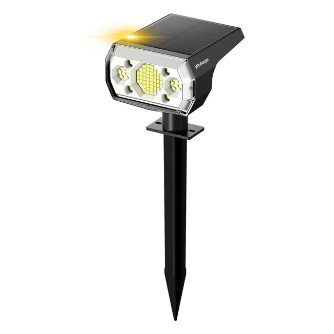 Spot Solaire Extérieur Puissant 64 LED - Webeqer - Réf. 123456 - Lumière Froide 6500K